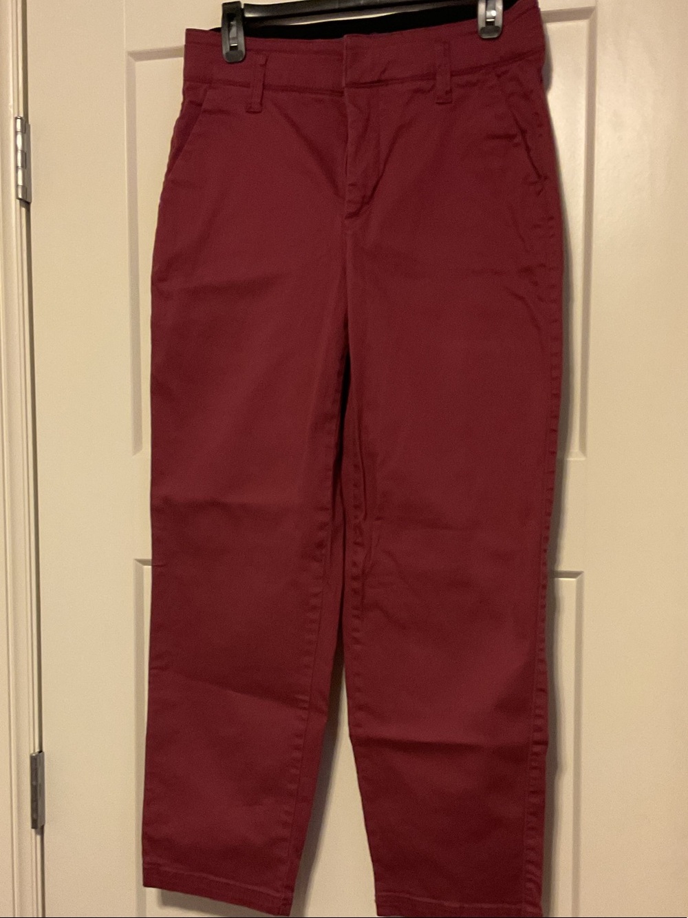 Democracy Straight-Leg Women’s Jeans in Deep Burgundy